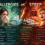 allergies or strep