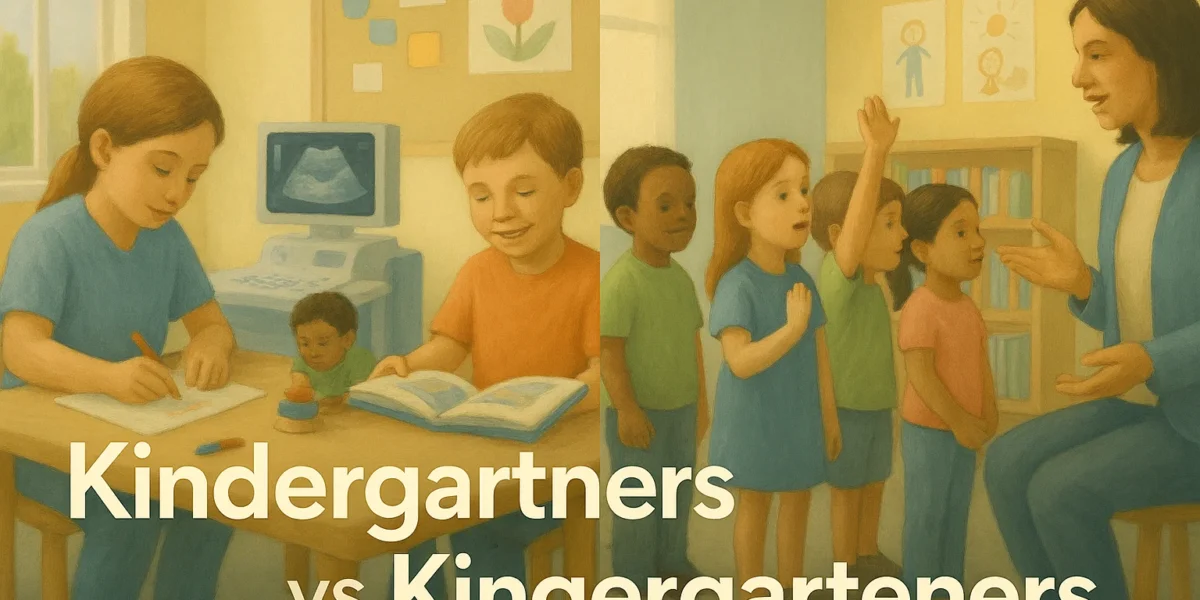 kindergartners or kindergarteners