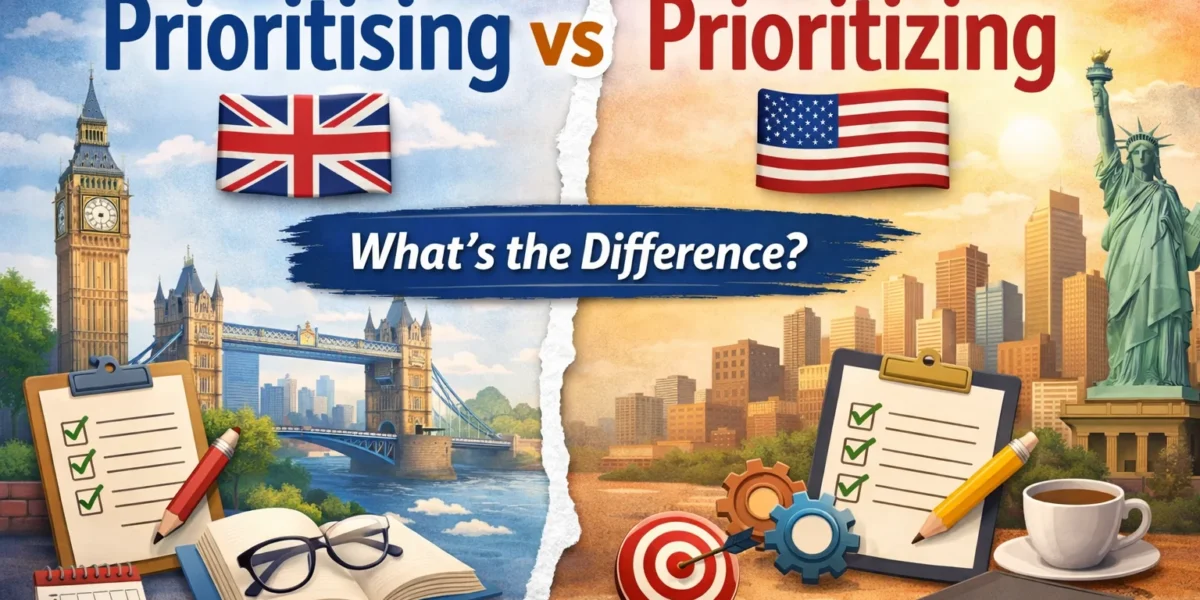 prioritising or prioritizing