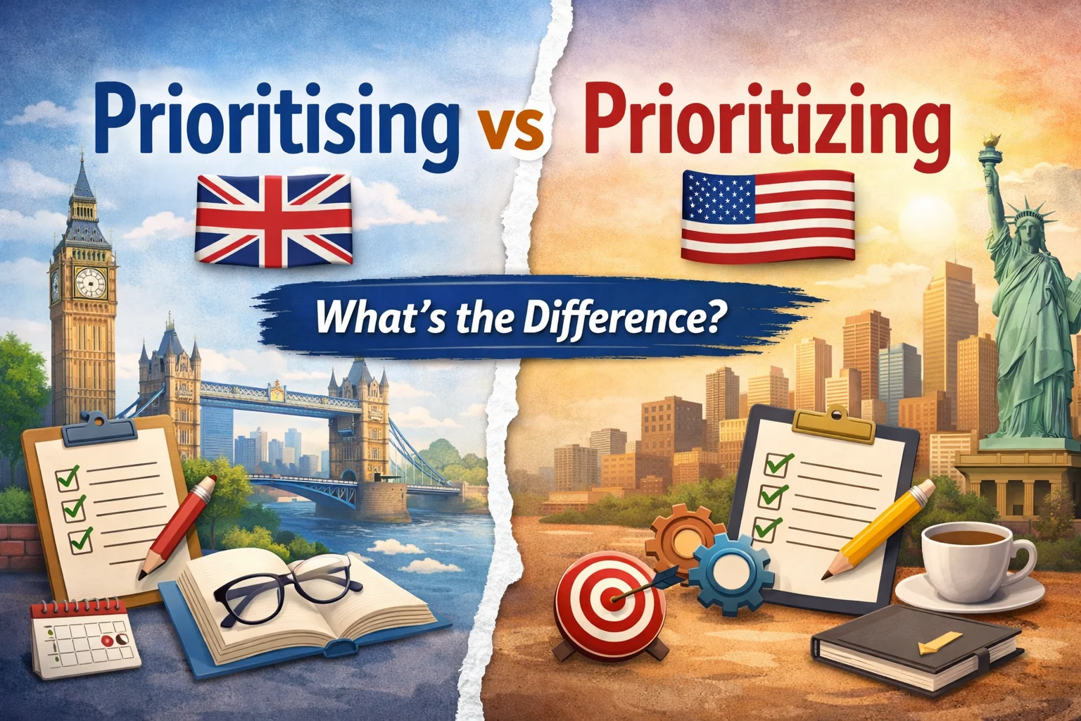 prioritising or prioritizing