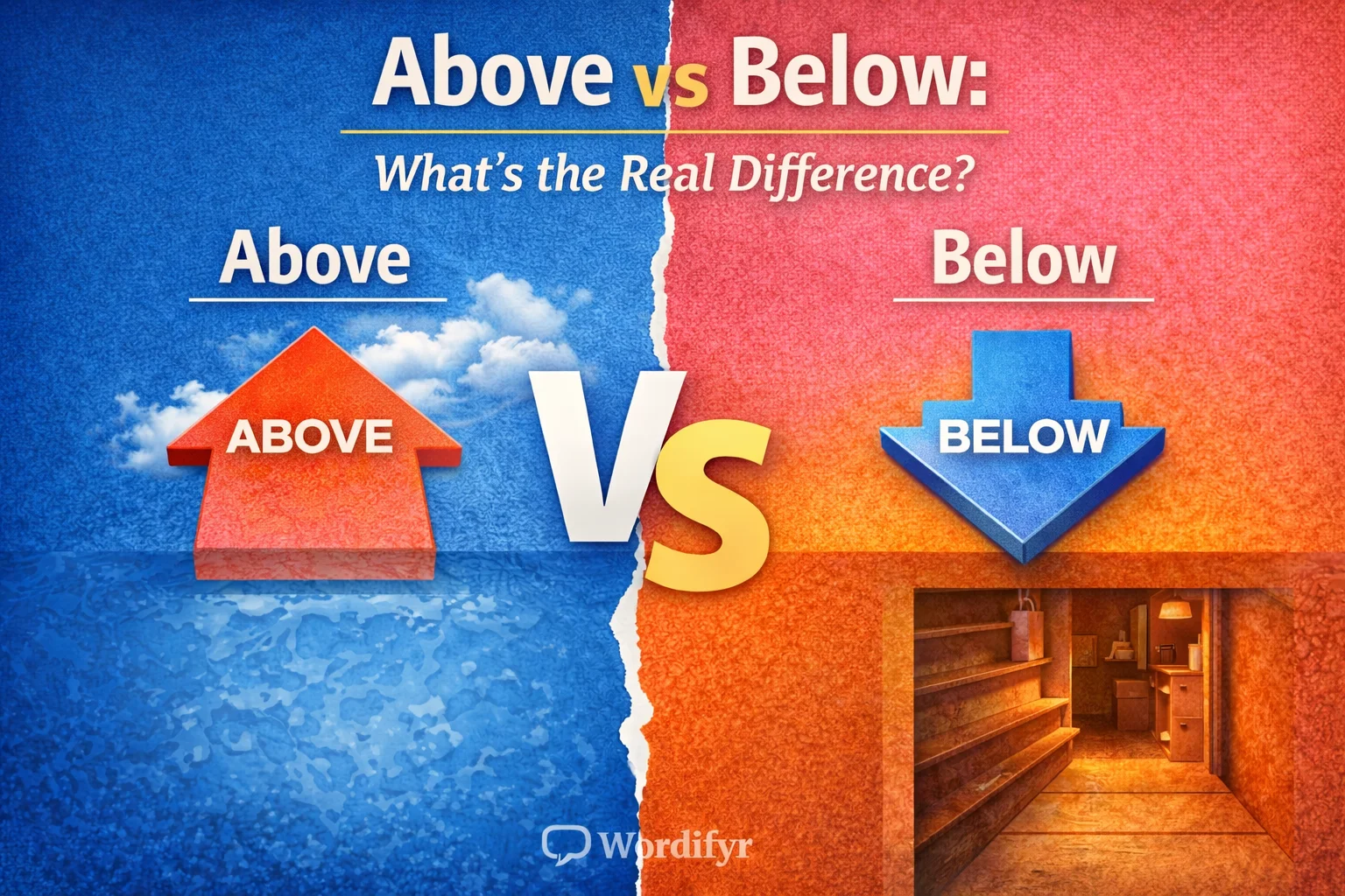 above or below