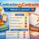 contractor or contracter