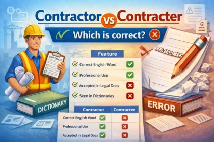 contractor or contracter