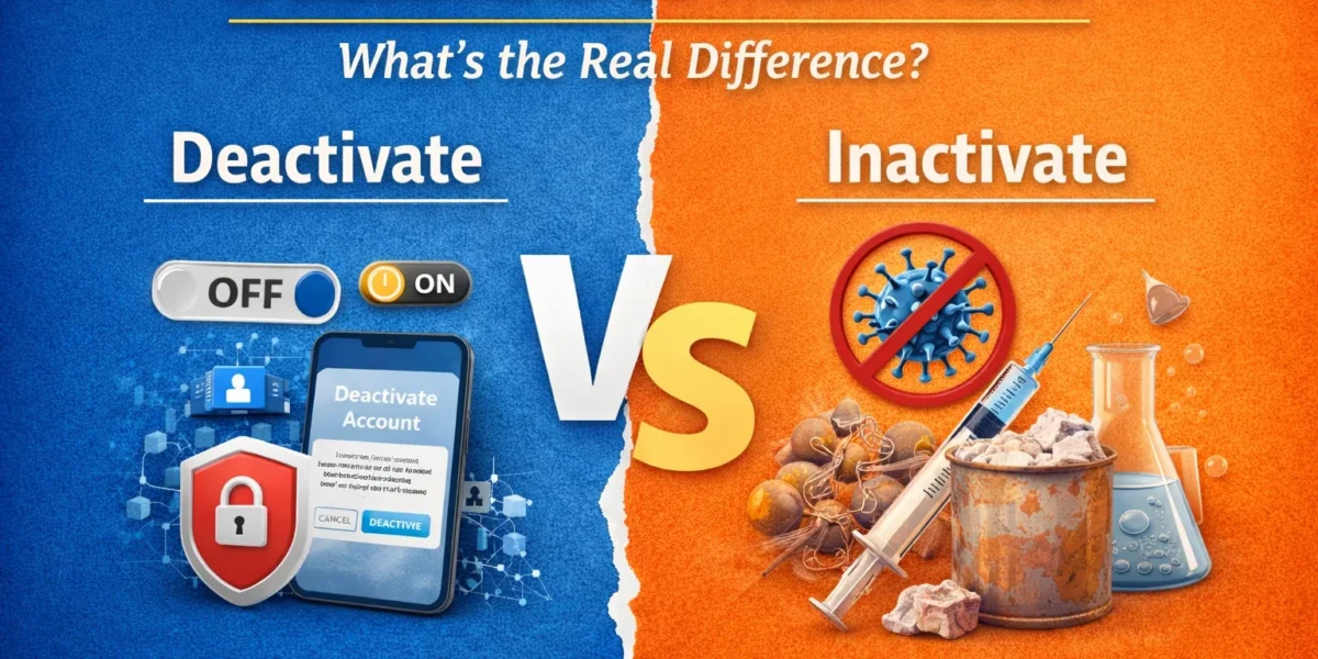 deactivate or inactivate