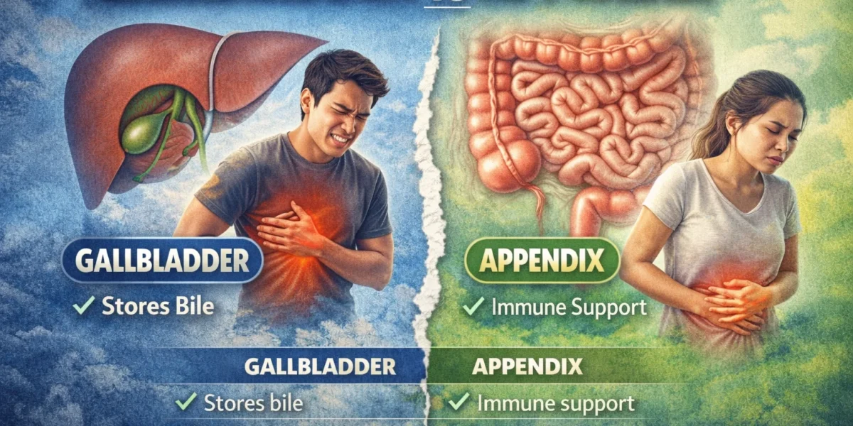 gallbladder or appendix
