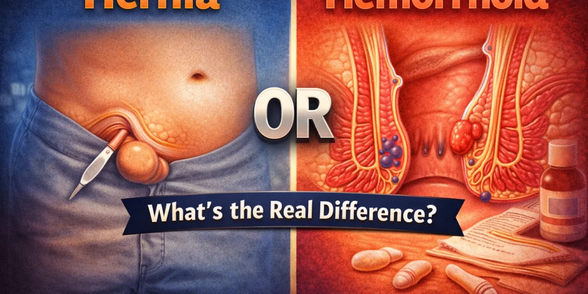 hernia or hermorrhoid
