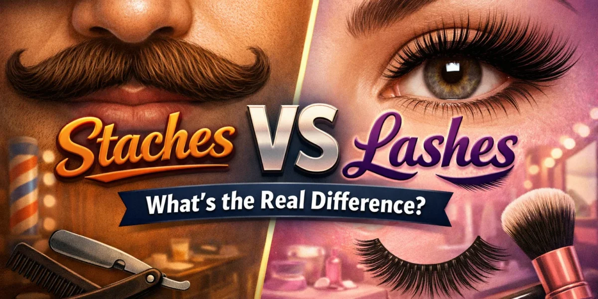 staches or lashes