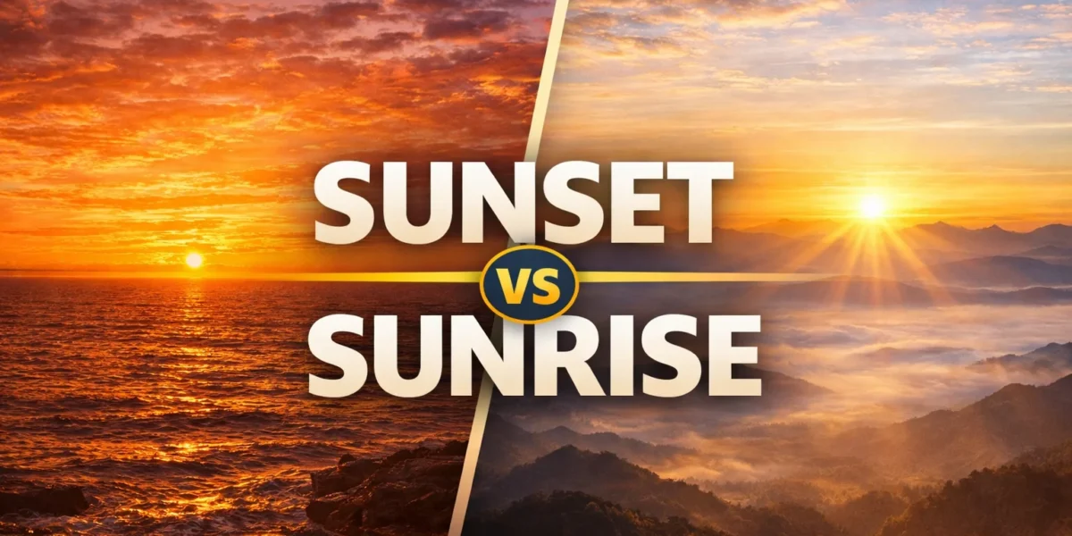sunset or sunrise