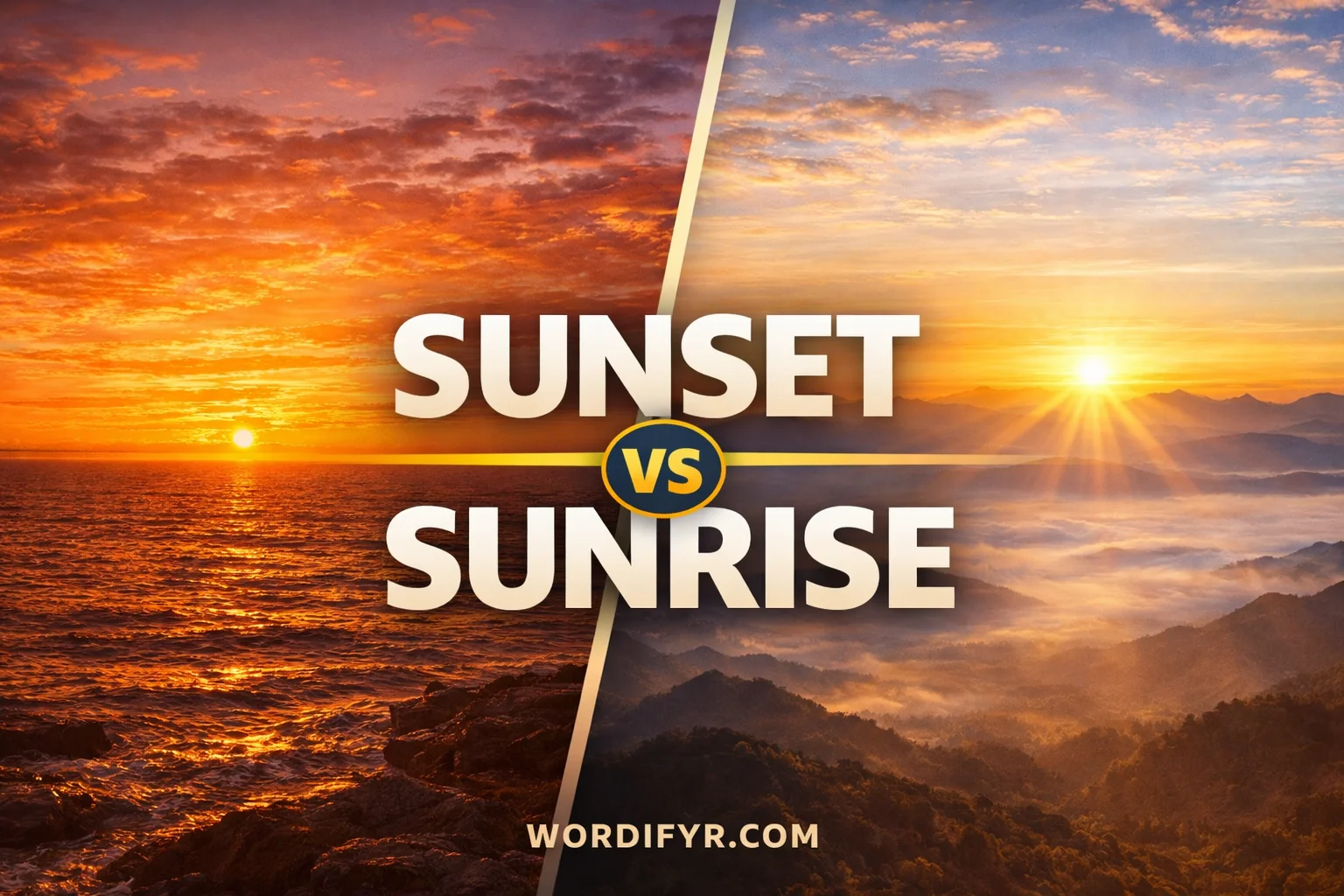 sunset or sunrise