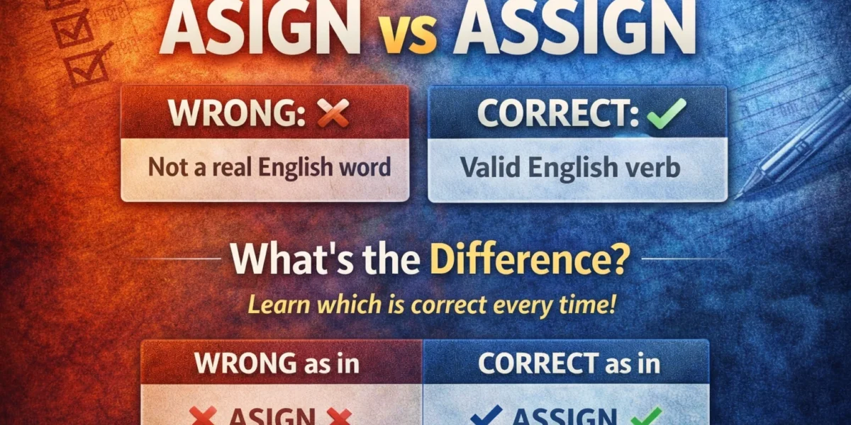 asign or assign