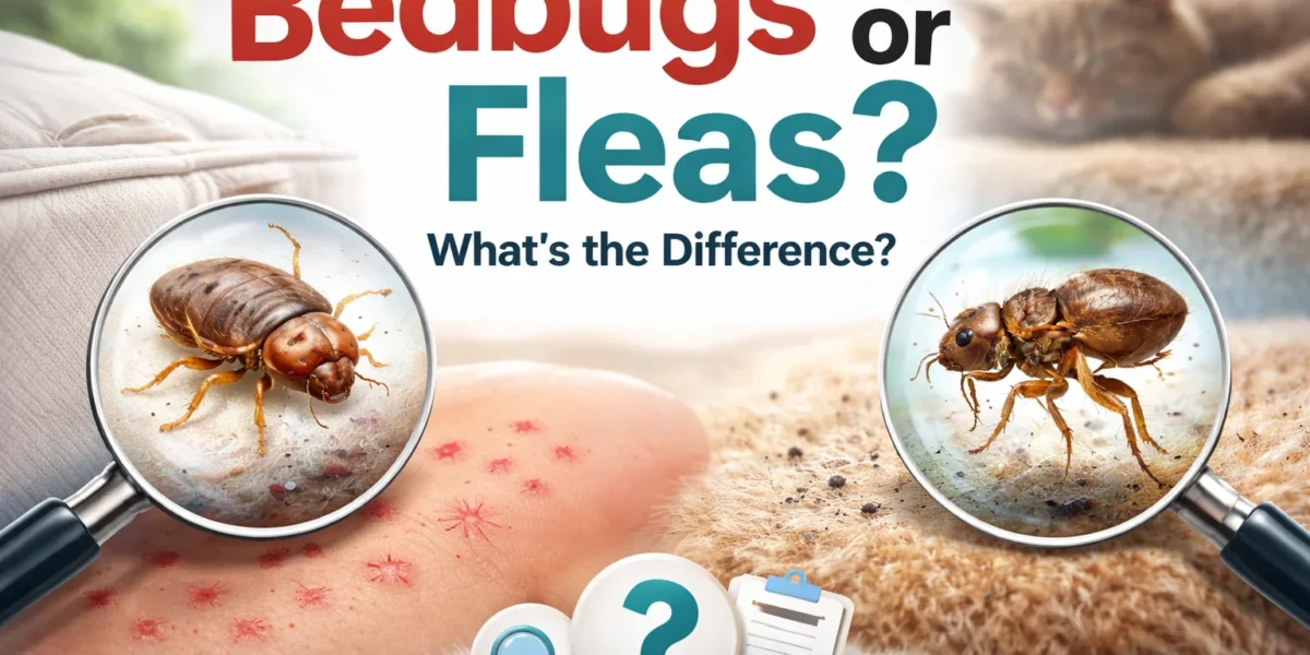 bedbugs or fleas