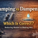 damping or dampening