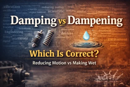 damping or dampening