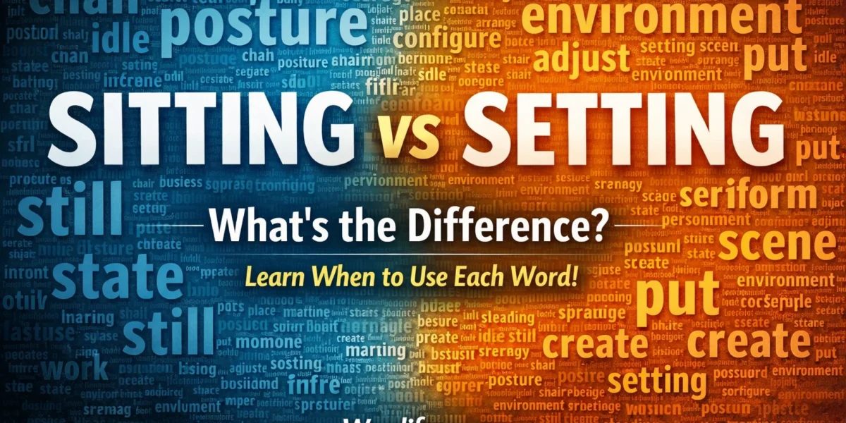sitting or setting