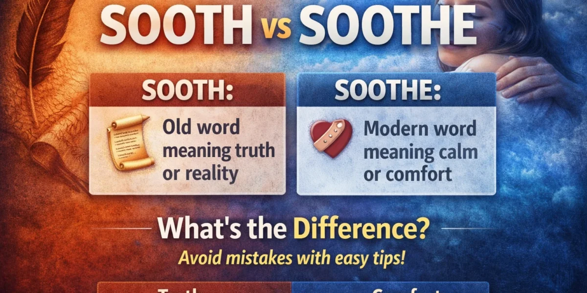 sooth or soothe