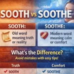sooth or soothe