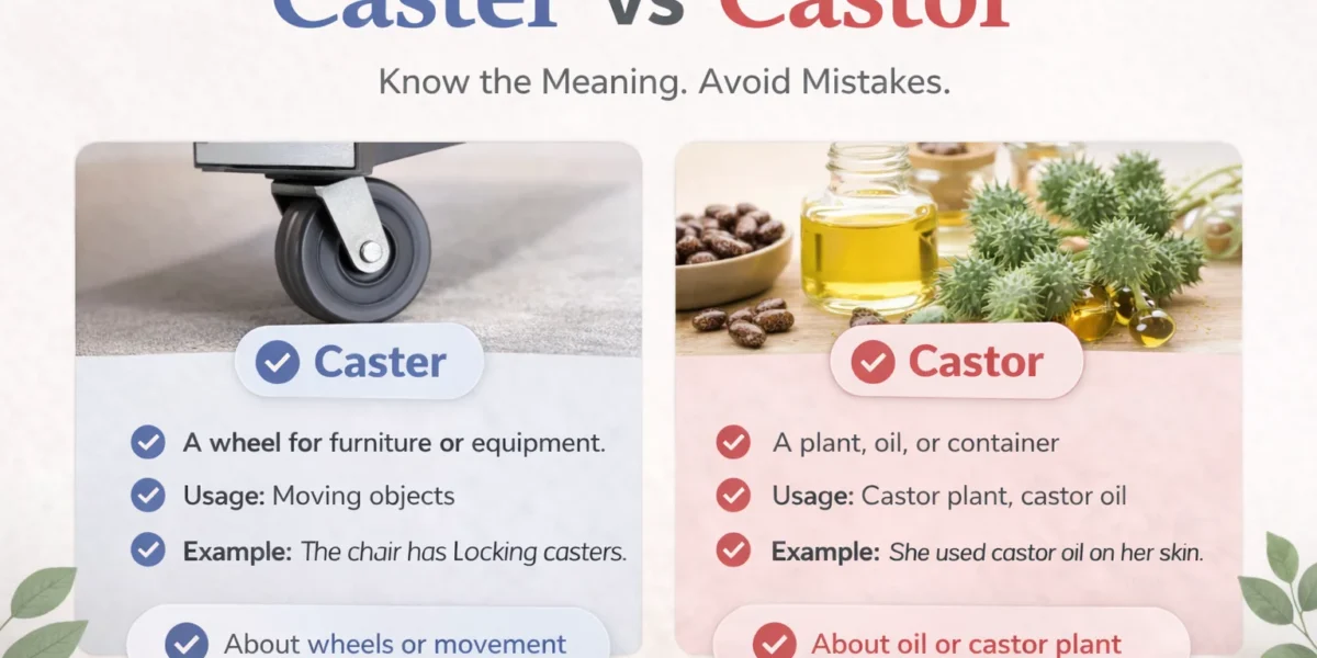CASTER OR CASTOR