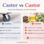 CASTER OR CASTOR
