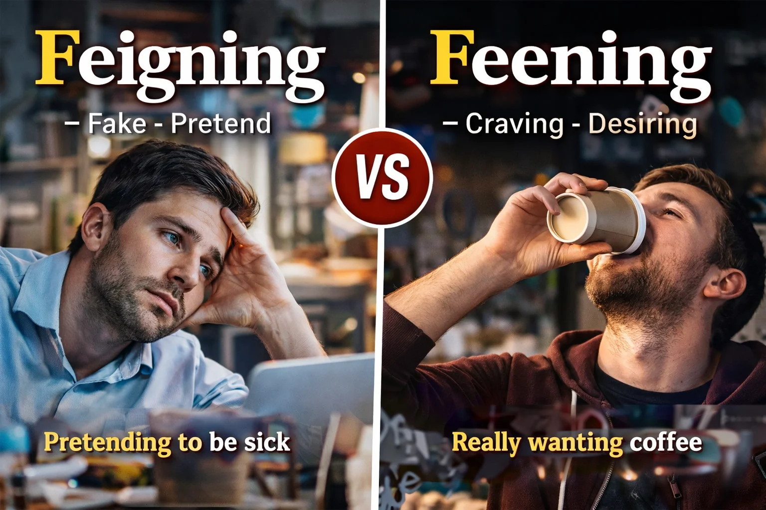feigning or feening