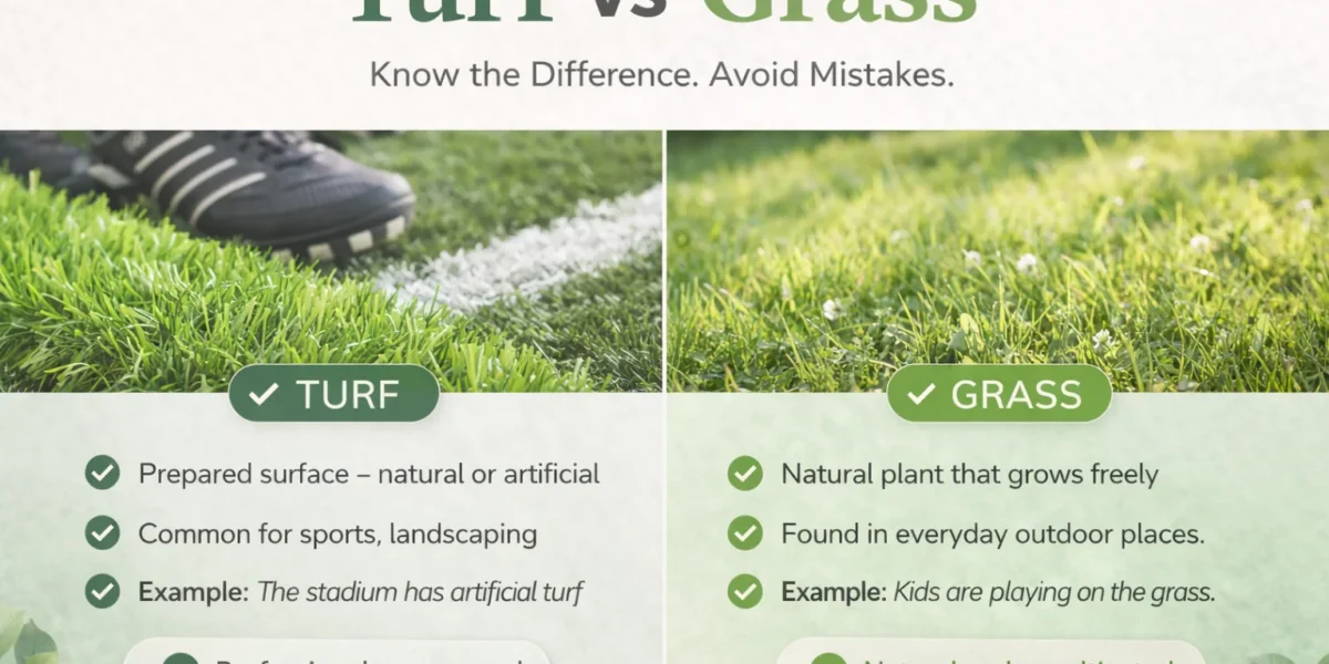 turf or grass